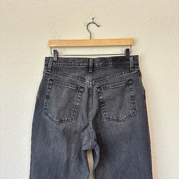 ABERCROMBIE & FITCH The 90s Straight Jeans Black Ultra High Rise - Picture 6 of 13